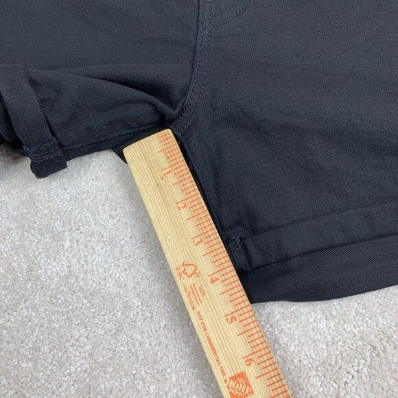 Levi Mid Length Black Denim Women’s Jean Shorts Size 30 - Picture 12 of 13